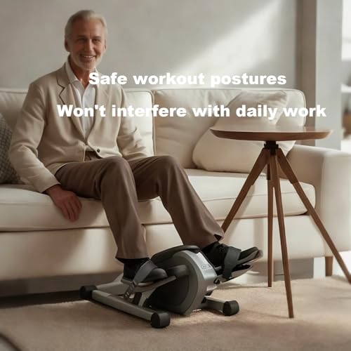 Under Desk Elliptical Pedal Straps - Adjustable Non-Slip Trainer Straps for Electric Elliptical, Seniors Home Office Fitness, Secure Stability & Seated Exercise Foot Straps(4 Pack)
