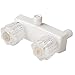 Laguna Brass 3220AWT/4120WT RV/Motorhome Two Handle Non-Metallic Diverter Valve with Matching Hand Shower Set, White Finish