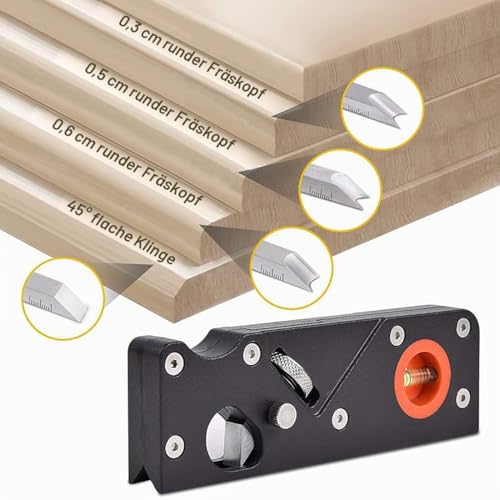 Foto von Hobel mit Fase, Winkelhobel für Tischler, Handhobel für die Holzbearbeitung, Holzfasenhobel zum Anfasen und Schneiden von Holz (Planer4Cutter)