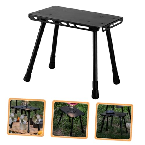 Table de camping pliante stable et résistante en aluminium petit format