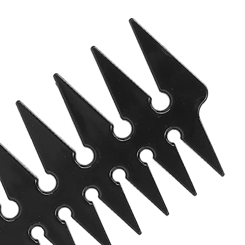 Peine para cabello de dientes anchos doble cara negro miniatura 4