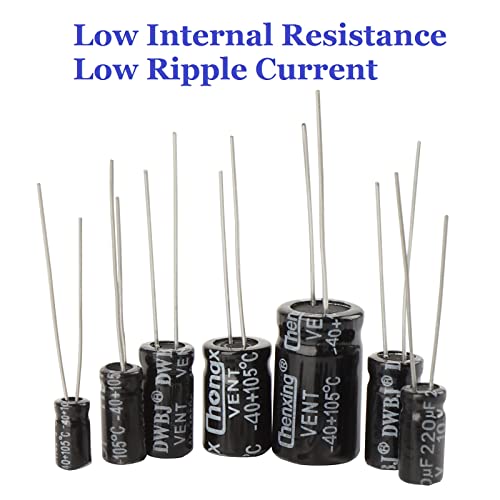 Ocr 24T 500PCS-ECAP01 Capacitor Kit, 500Pcs 24 Values Aluminum Electrolytic Capacitor Kit thumb #1