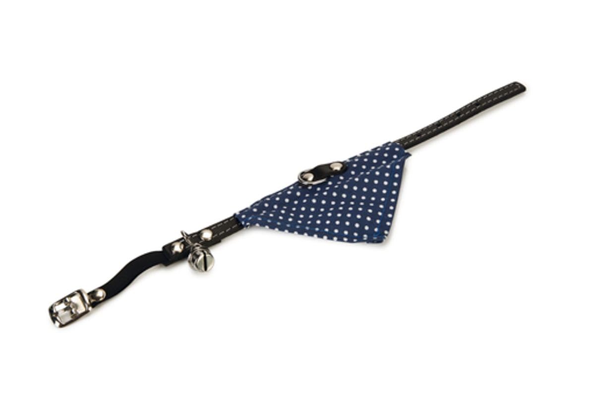 Beeztees Kedi Boyun Tasması, Zilli, Mavi, 24-29cm
