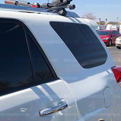 Skull Daddy Graphics USA PRECUT Window Flags Decal Stickers to fit Toyota 4Runner 2010-2022 (Both Sides)