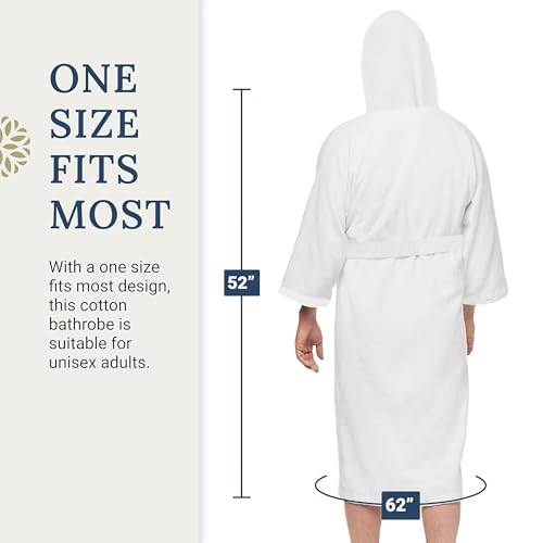 Kaufman Velour Kimono Robes with Hood Option | Personalized & Monogramed | Unisex 100% Cotton Spa Bathrobes for Men & Women 5