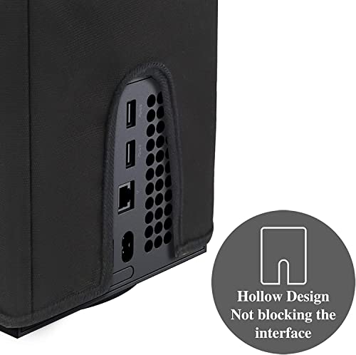 Image of TCOS TECH Xbox Series X Dust Proof Cover Case Mesh Jack Stopper Pack Kit for Xbox Series X (Not for Xbox One X),Black