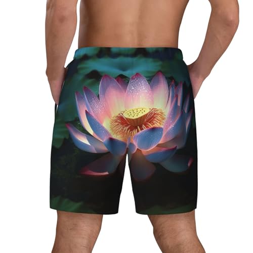 Men's Swim Trunks Quick Dry Board Shorts Flower Beach Shorts with Pocket Bathing Suits for Men3