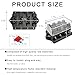 Yourkar 4 Way Blade Fuse Block Box Holder, 4 Circuit Fuse Box with Blade Fuses Screws Fuse Extractor Label, 10-32V DC Waterproof Marine Power Distribution Panel for Car Truck SUV