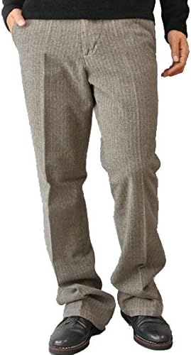 Amazon Bw M872 S 28 Khaki 50 ブルーウェイ Blueway ブルーウェイ ストライプパンツ メンズ スラックス ストライプ パンツ 大きいサイズ ヘリンボーン チノパン ストレート ボトム カジュアル ワークパンツ レディース カーキ グレー 国産 秋 冬 ロングパンツ 通販