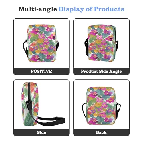 messenger bag for men men's shoulder bag Shoulder Handbags For Women Adjustable Strap for outdoor sports outdoor sports- Flower Pink4