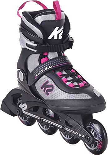 K2 Damen Inliner Exo 6.0, Farbe grau/rosa (37)