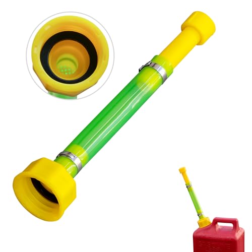 Seppicsa 1 PCS 10 Gas Can Spout Replacement Compatible with Midwest Scepter Gas Cans Fit for 1/2/5/10 Gallon Fuel Jugs with 1-3/4 Openings 1.75-1.8 Threads Mouth Anti-Spill Gas Can Nozzle