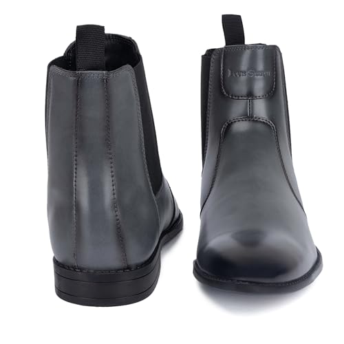 Image of LOUIS STITCH Men's Chelsea Boots | Handcrafted | High Ankle Boot| Comfortable Formal Office & Casual Wear Shoes | Dual Tone Patina Finish LSRGCL