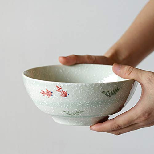 Tigela de cerâmica japonesa Yarnow para servir macarrão, 680 ml