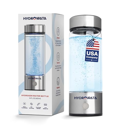 HydroWata Portable Hydrogen Water Bottle – 14oz (420ml) Hydrogen ...