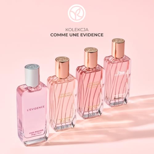 Yves Rocher Comme une Évidence – woda perfumowana dla kobiet – róża damasceńska, bergamotka i paczula – ponadczasowy szyprowo-kwiatowy zapach – alkohol roślinny – 81% składników naturalnych – 50 ml