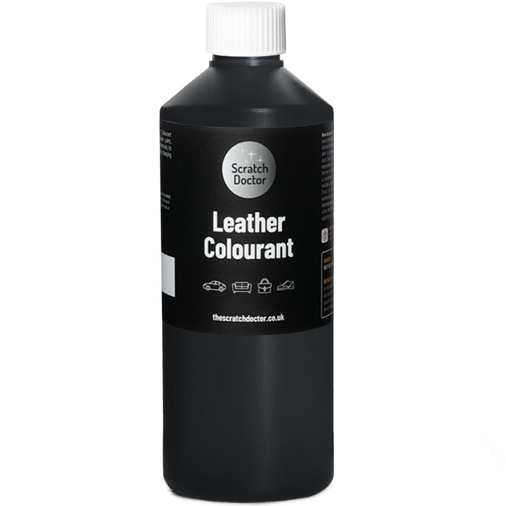 Scratch Doctor Leather Colourant Restore & Repair Leather Faux Vinyl Paint for Furniture Sofas Car Seats Shoes Handbags (Black, 500ml) — view 19