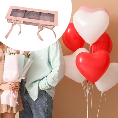 Boîte cadeau fleur pour décorer votre table avec une composition de roses - 5
