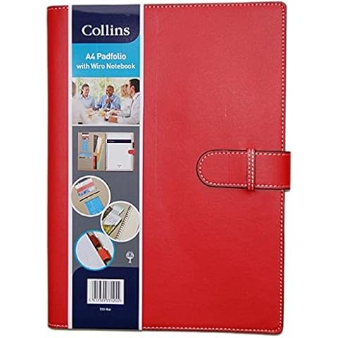 Collins A4 Pad Folio with Wiro Notebook Cover