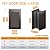 Dog Door for Wall, Large Doggy Door, All Aluminum Frame and Double Flaps, Easy to Install, Strong and Durable(Pets Up to 110 Lb), Extra Wide Telescoping Tunnel for Interior & Exterior Walls-Black