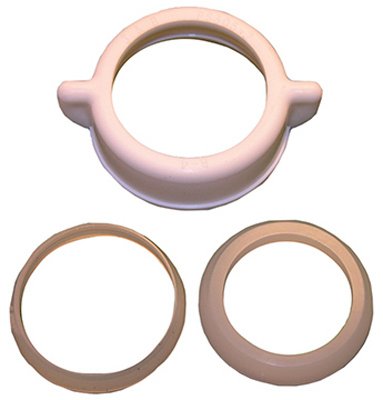 03-1845 PVC Slip Joint Nut & 2 Polyethylene Washers - Pack of 6