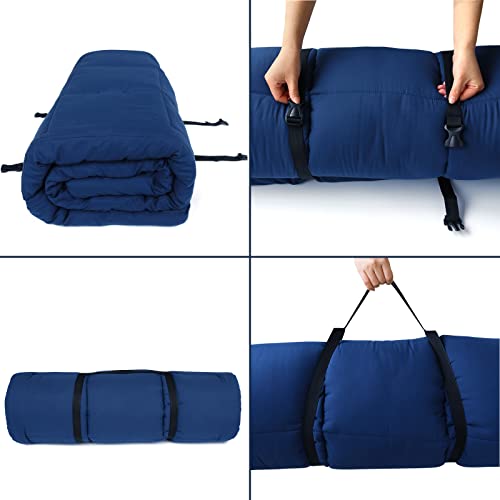 Springspirit Cot Mattress Topper (Improved Thickness), Quilted Cot Pads For Camping 2 Pack, Soft Comfortable Sleeping Cot Mattress Pad Only, Camping Mattress Pad 75 Inchx30 Inch For Camp Cot/Rv Bunk/Narrow Twin Beds thumb #4