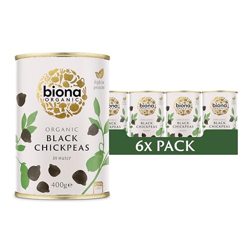 Biona Organic Black Chick Peas 400 g