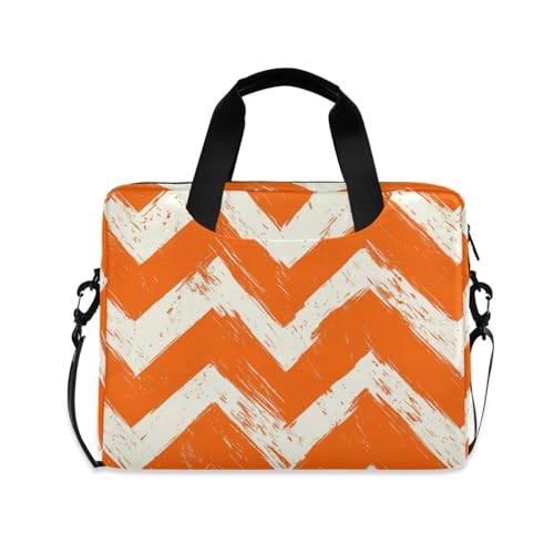 Maletín portátil para laptop 15.6" naranja y blanco miniatura 1