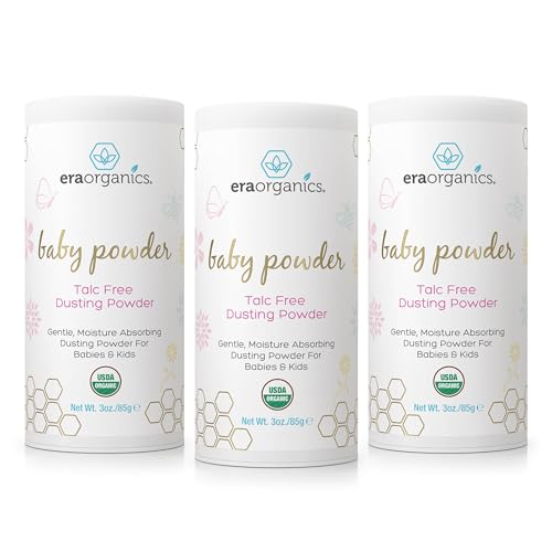 Era Organics Talc-Free Organic Baby Powder - USDA Organic Du