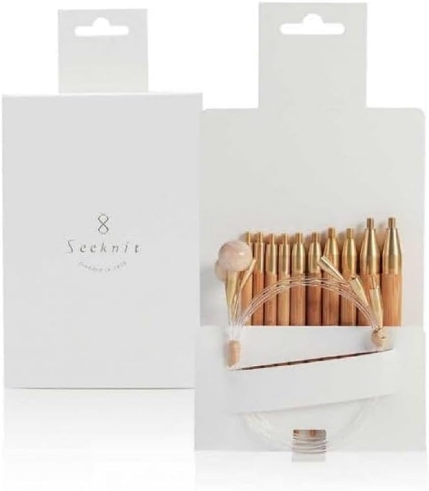 Seeknit White Interchangeable Circular Needle Set, L