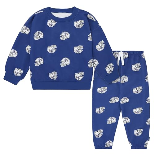 Gerber Unisex Baby NFL Team Sweatshirt and Pants Set, Bills, 3T - image 1