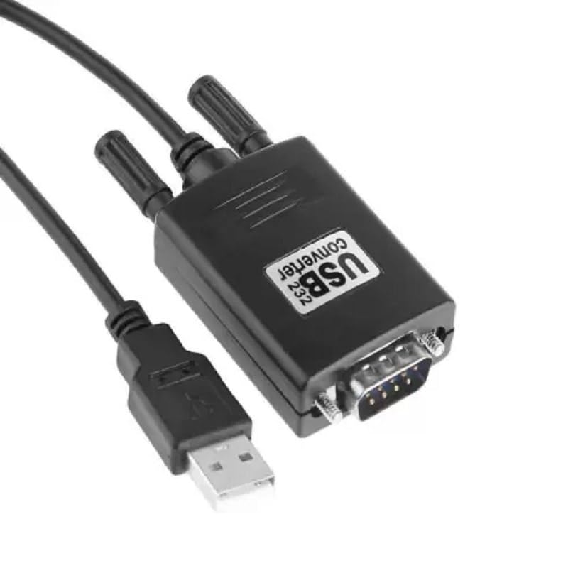 MakWorld USB to RS232 Serial 9 Pin Cable Black Y-105 1 Meter