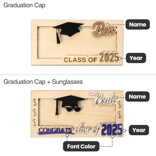 CALLIE Personalized Graduation Money Holder with Funny Sunglasses 2025 Graduation Gifts3