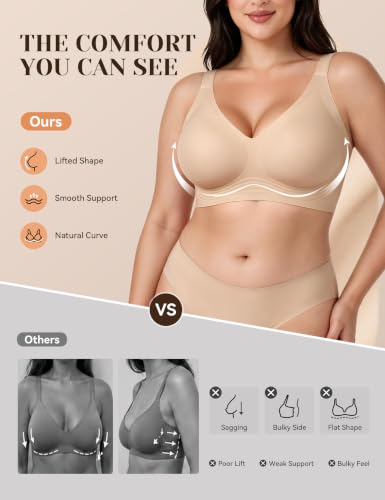 Hipass Seamless Jelly Wireless Full-Coverage Bra 7.49 w/ Code + 20% Coupon + 77% Off Code 41CCQORH - image 4