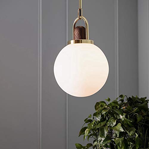 Plafond light shade en verre blanc de 30cm pour suspension - 4