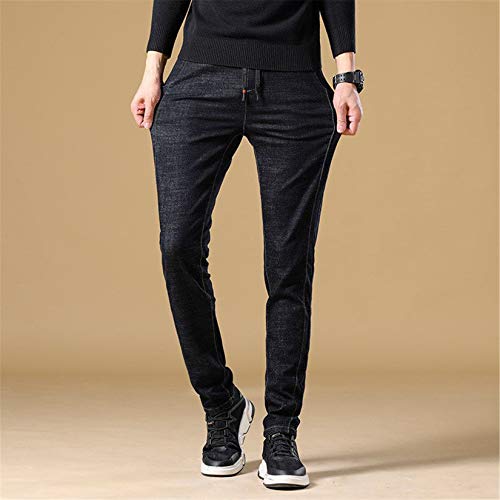 Andongnywell Men Stretch Skinny Jeans Slim Fit Stretch Straight Leg Fashion Denim Pants with Zip Trousers2