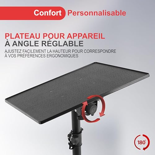Support trépied réglable pour ordinateur portable Pyle pour projecteur