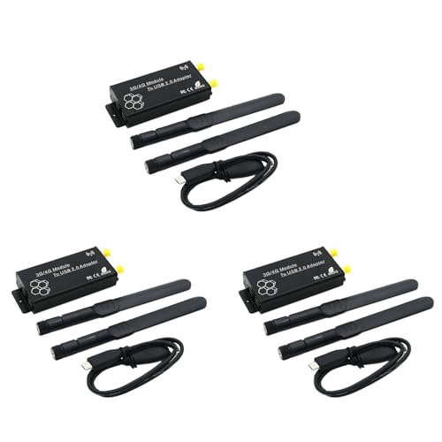 Lot de 3 adaptateurs M.2 vers USB 2.0 Type C avec alimentation auxiliaire pour carte SIM