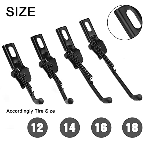 Seisso Kickstand For Kids Bike 16 Inch Wheel Bike Kickstand For 16" Wheel Premium Steel With Pad For Rear Wheel Replacement For Training Wheel #TOP7