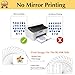 TransOurDream Tru-Heat Transfer Paper for Inkjet & Laserjet Printer (20 Sheets, 8.5x11