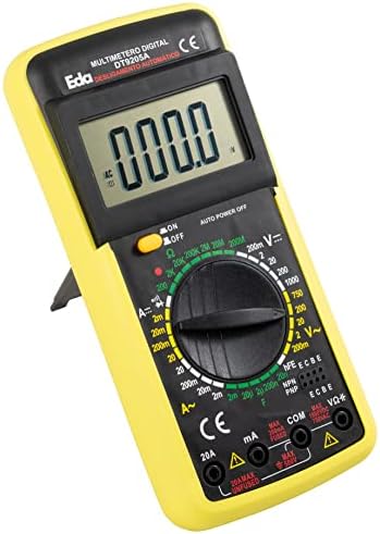 EDA Multímetro Digital Com Capacímetro 9Kf Preto