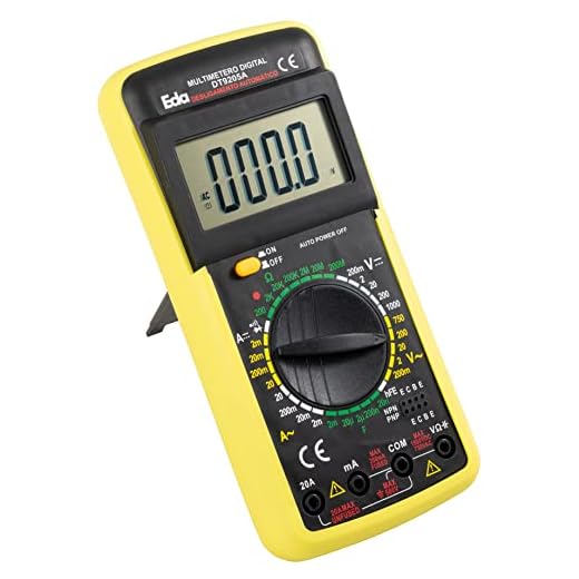 EDA Multímetro Digital Com Capacímetro 9Kf Preto