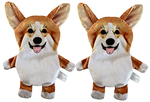Corgi Paper Crinkle Squeaker Toy 2 Pack - Light Weight - Easy to Flip & Shake - 2 Squeakers in The Back end - Pet Toys - Handmade Corgi Paper Crinkle Squeaker Toy 2 Pack - Light Weight - Easy to Flip & Shake - 2 Squeakers in The Back end - Pet Toys - Handmade