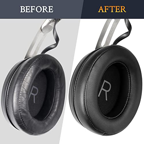 Repuesto de Almohadillas SOULWIT para Audífonos Sennheiser Momentum 3 Wireless, Almohadillas de Protein Leather Negro con Espuma de Memoria miniatura 5