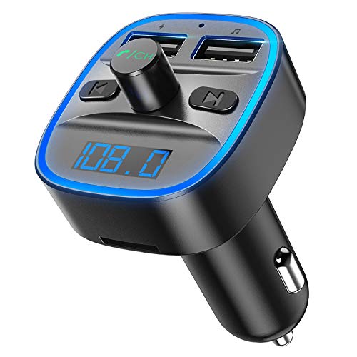 ORIA Bluetooth FM Transmitter for Car, Wireless Car Radio Adapter Car Kit, Universal