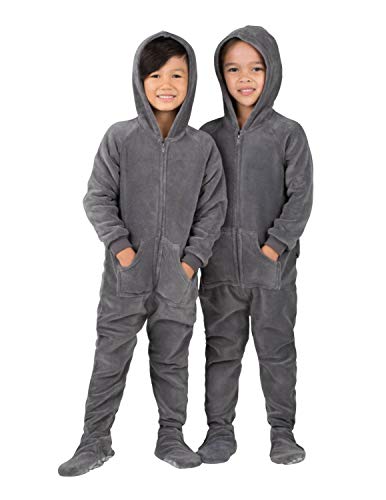 Footed Pajamas - Howling Moon Toddler Hoodie Chenille Onesie - Toddler - Medium (Fits 3'0-3'3