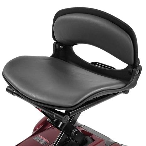 EV Rider Transport 4AF Automatic Folding Lightweight Ultra-Portable Travel Mobility Scooter - 51 lbs. Total - Airline and Cruise Ship Approved - Key Fob - Lithium Battery w/Free Front Basket (Red)