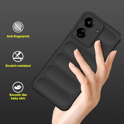 Image of Amazon Basics Back Case Cover for Mi Redmi 13C 4G (Silicone Black)