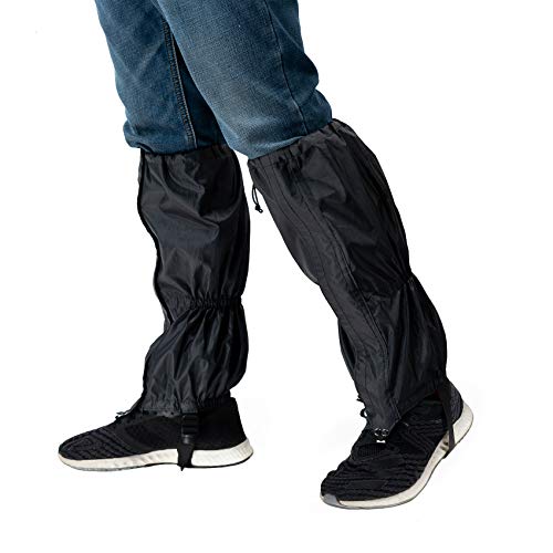 Leg-Gaiters-High-Waterproof-Snow-Boot-Shoe-Cover-with-Zipper-Adjustable-Breathable-Lightweight-Windproof-Sand-Proof-for-Outdoor-Hiking-Skiing-Backpacking-Trekking-Camping-Climbing-Snowshoeing