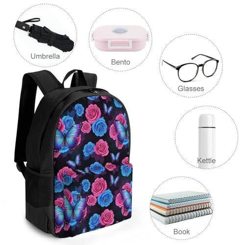 Casual College Daypack Butterfly Multipurpose Business Travel with Large Capacity Rucksack for Men Women4